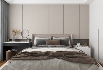 现代灰色卧室空间——简约时尚